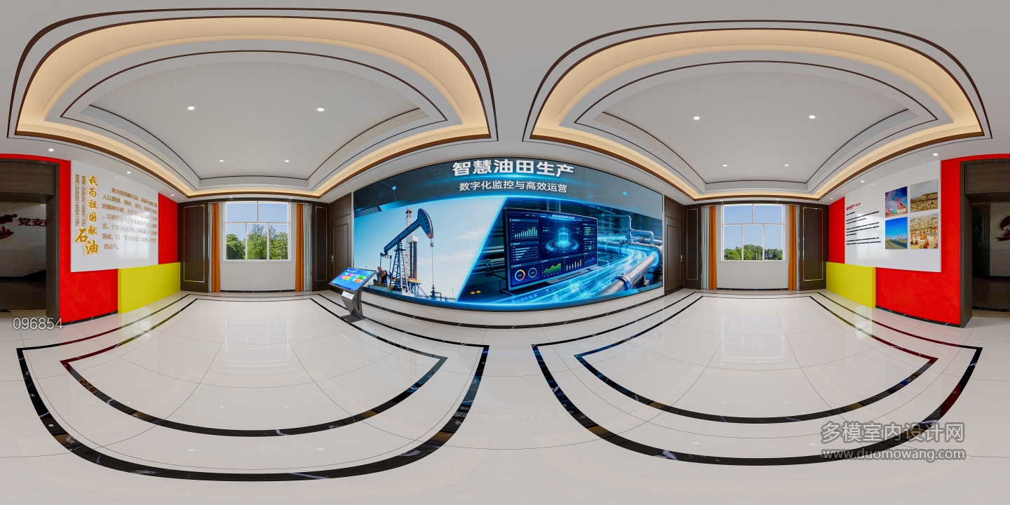 现代油田门厅360