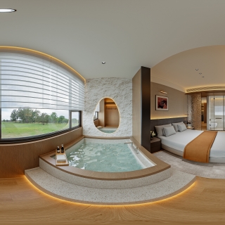 长泰温泉公寓213_卧室1卫生间