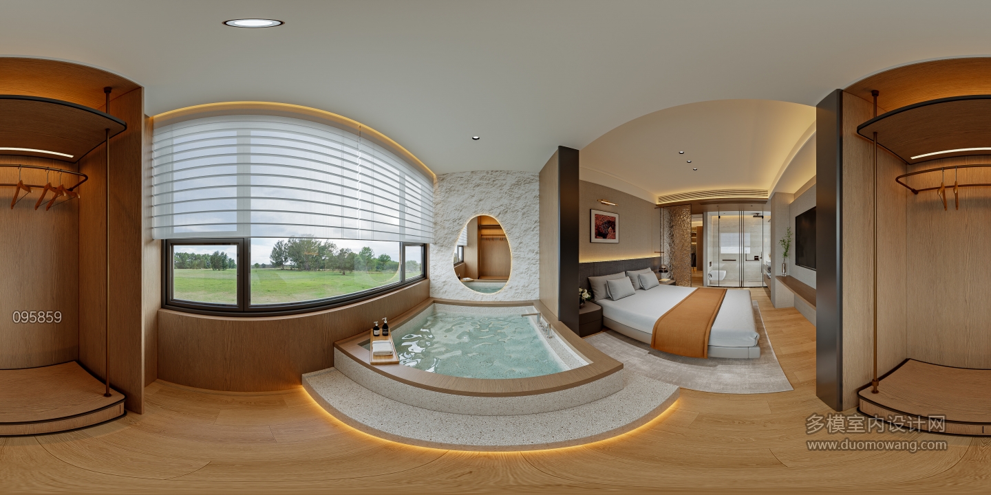 长泰温泉公寓213_卧室1卫生间