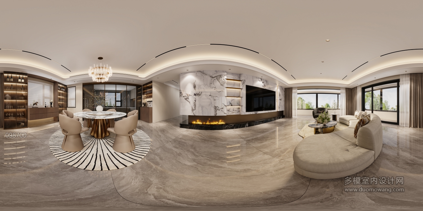 意式轻奢客餐厅-全景1