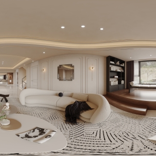 法式负一层客厅