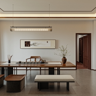 蓬塘熊总新中式别墅313_二层客厅001