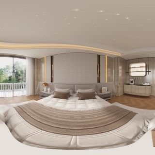 现代三层主卧360