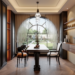 法式复古 1楼 茶室静态