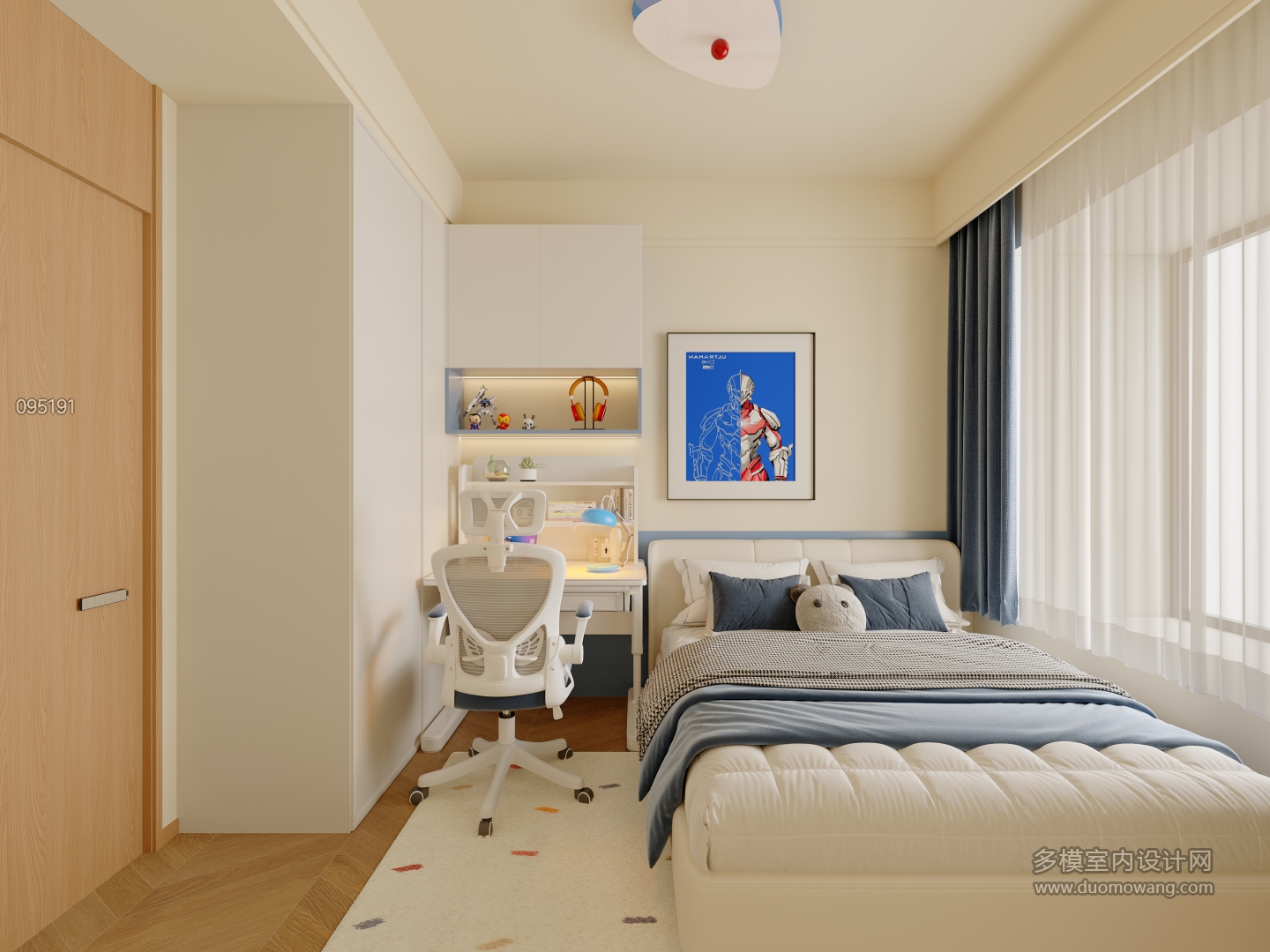 现代次卧特写