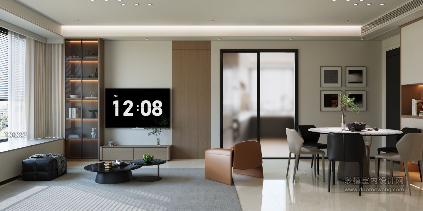 现代电视背景墙