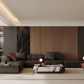 意式极简客厅01