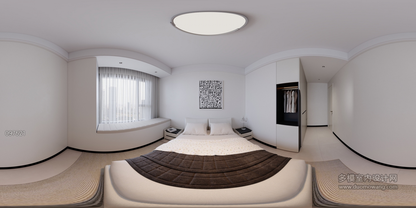 现代简约卧室1
