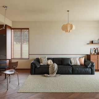 中古风客厅沙发背景