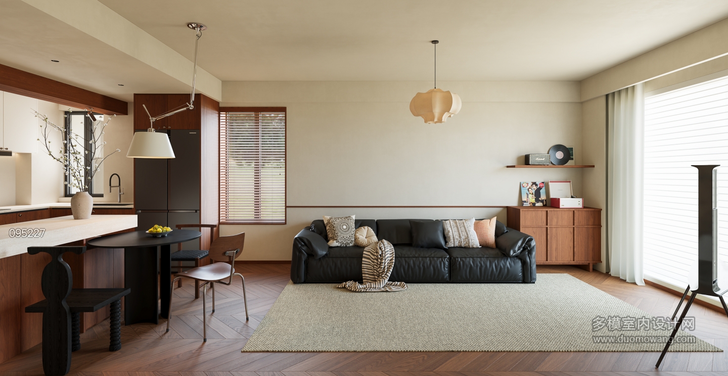 中古风客厅沙发背景