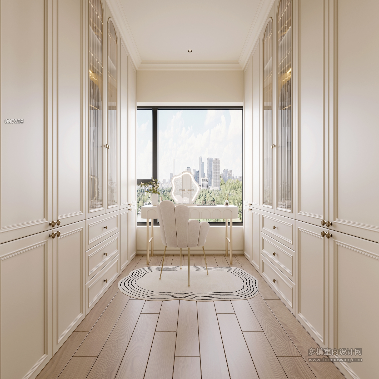 法式主卧衣帽间