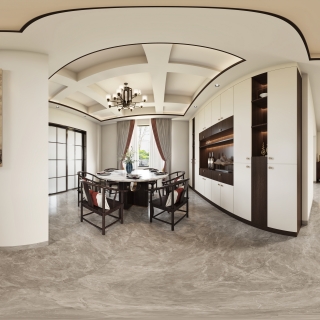 新中式餐厅全景