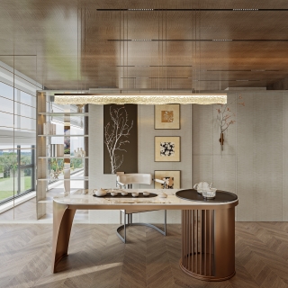 晓风印翠28_客厅书房