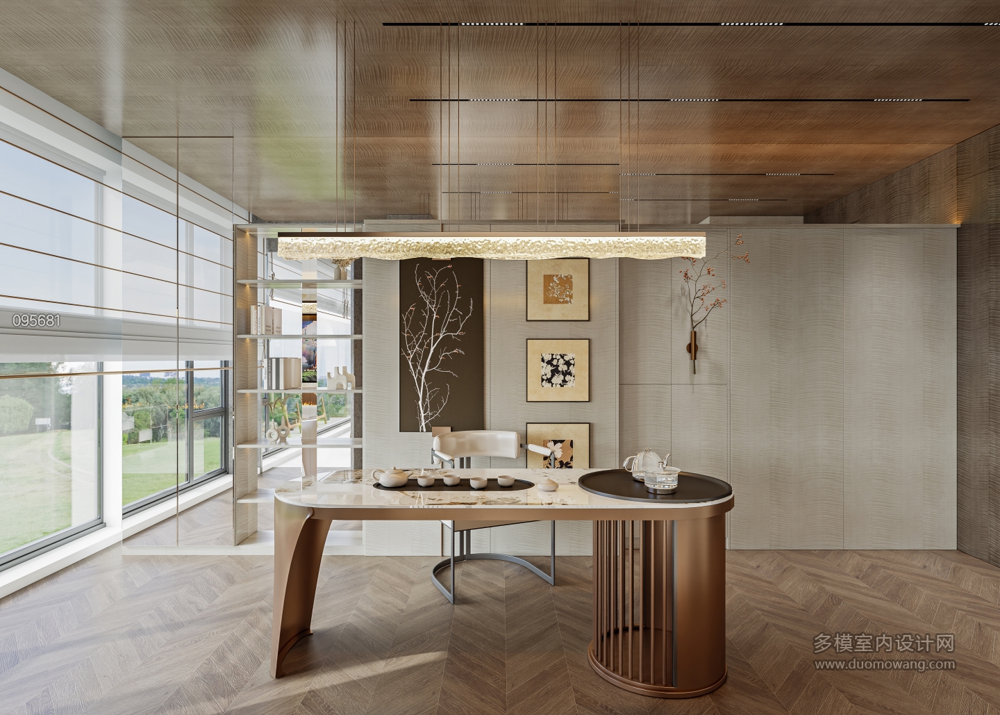 晓风印翠28_客厅书房