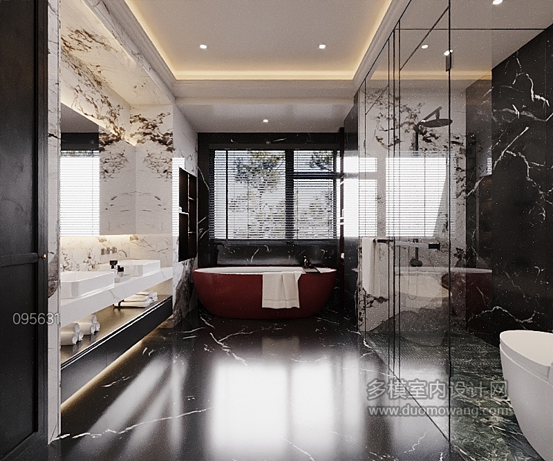 法式卫生间特写