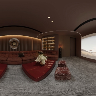 现代负一楼影音室360