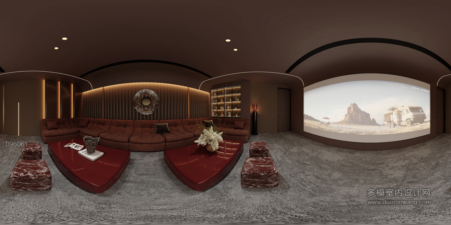 现代负一楼影音室360