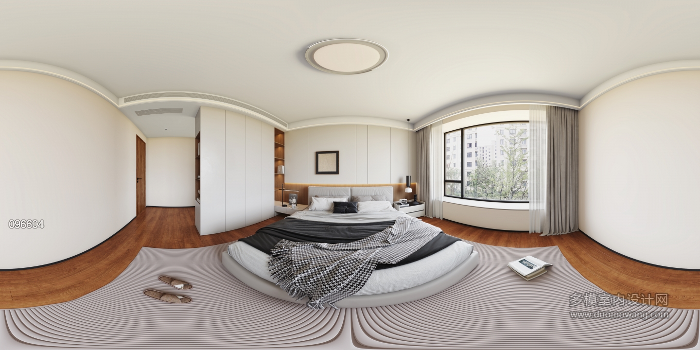 现代主卧全景