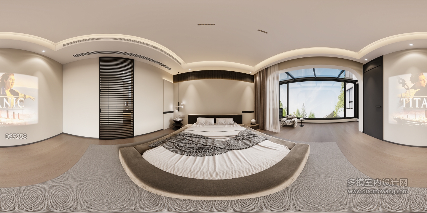 意式二楼卧室-全景