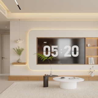 中古客餐厅_电视墙