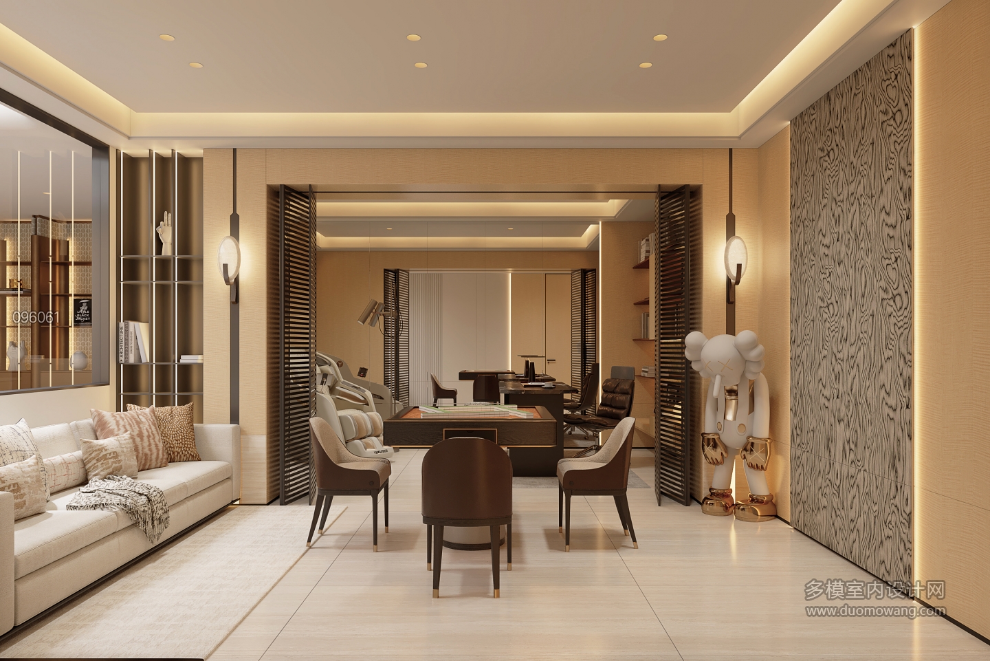 现代负一楼棋牌室