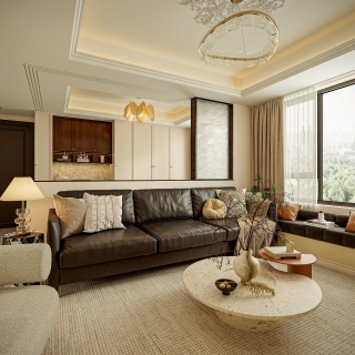 简欧家装沙发45度