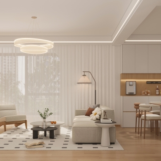 现代奶油客餐厅