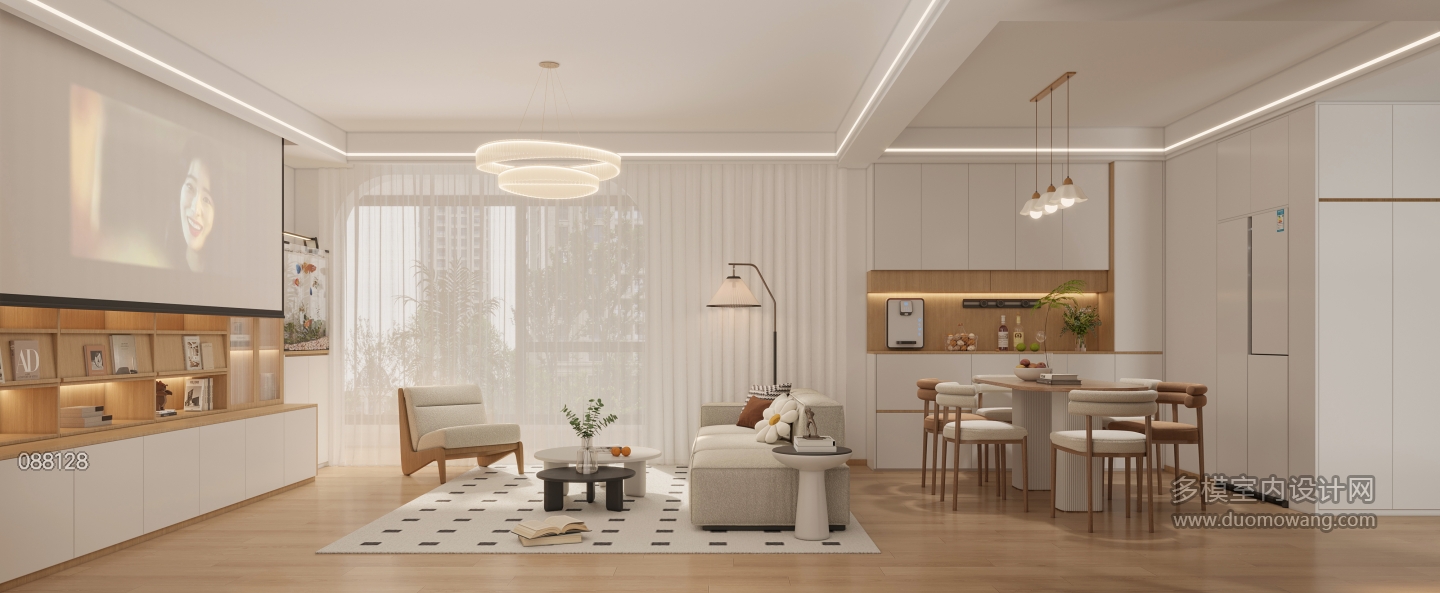 现代奶油客餐厅