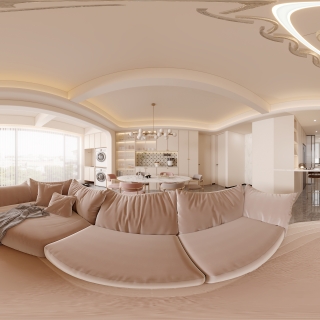 法式客餐厅全景