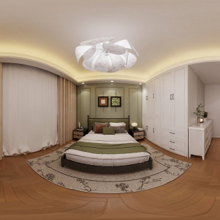 美式田园主卧室