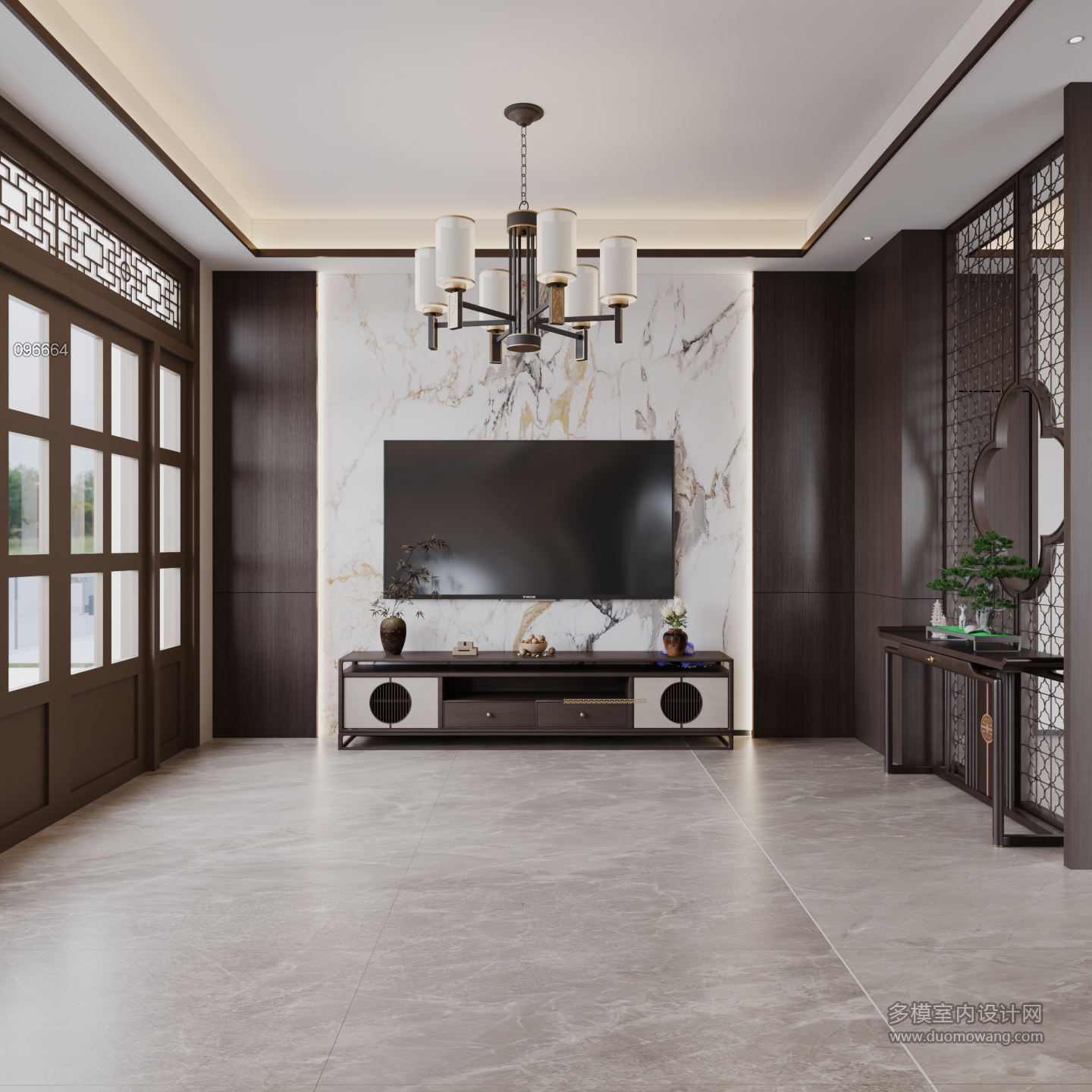 新中式客厅特写 (1)