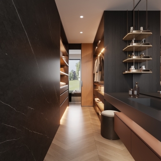 现代主卧衣帽间