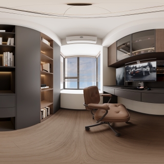 意式极简多功能房全景