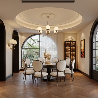 法式复古 1楼 餐厅静态