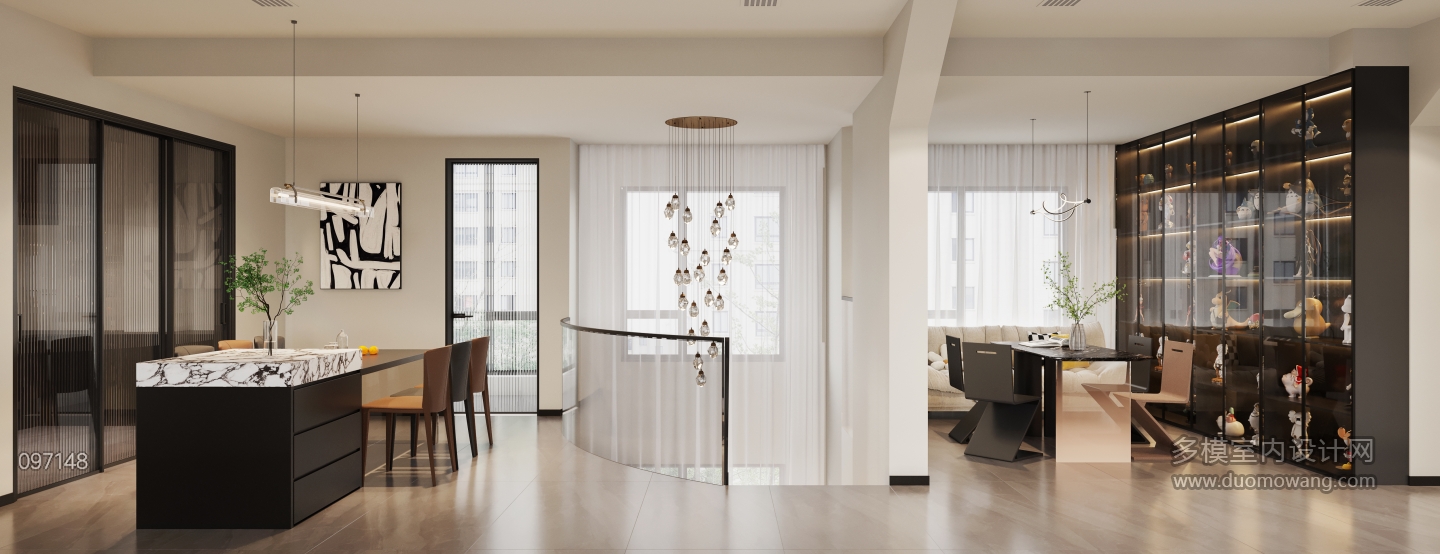 5现代意式餐厅单张