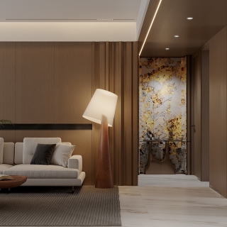 现代客厅沙发背景墙