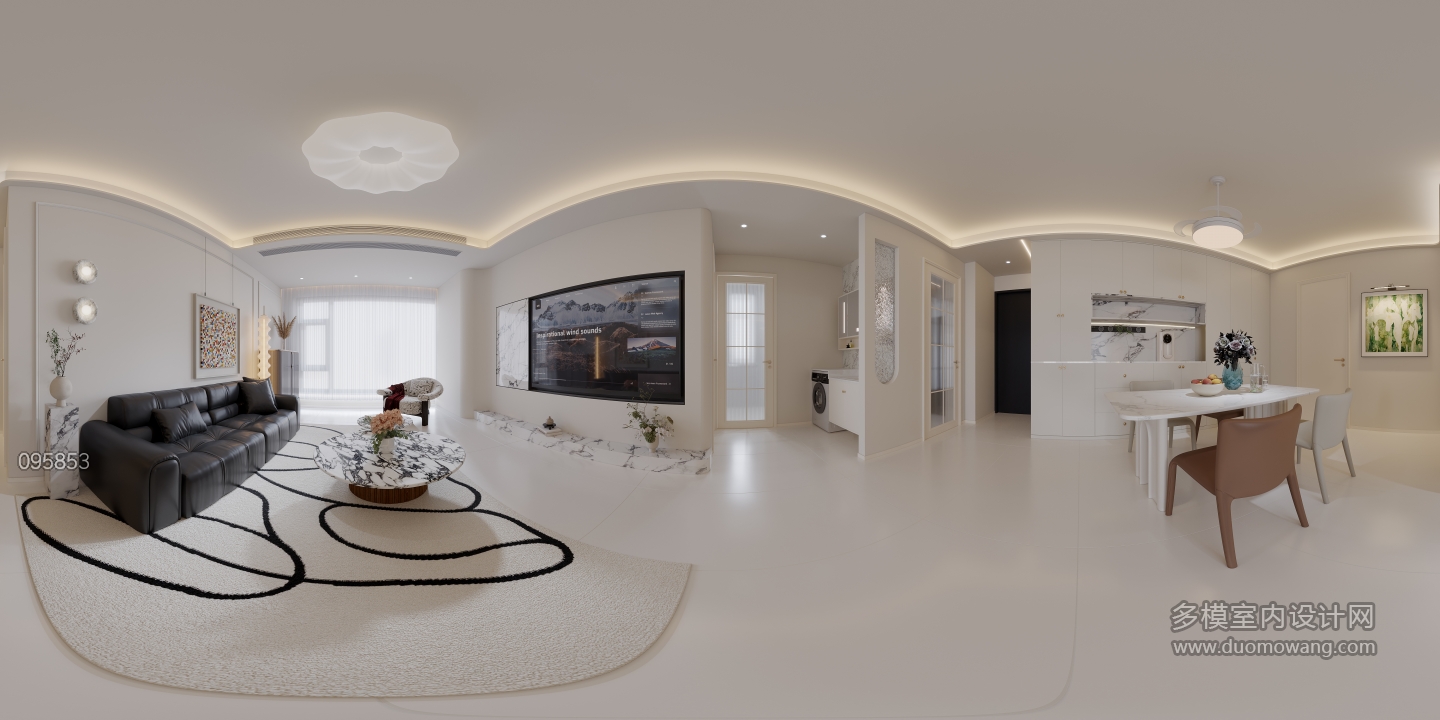现代客厅全景
