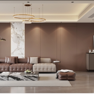 3现代意式沙发面