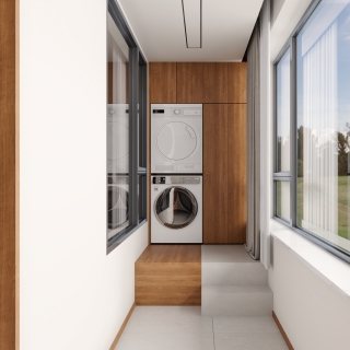 新中式一层阳台