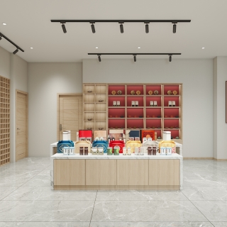 新中式茶叶店小展厅