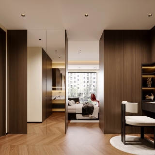 现代大女儿衣帽间透视2