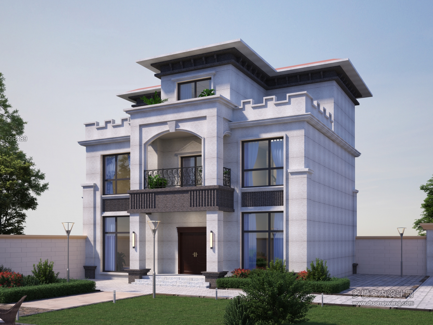 904西班牙米黄别墅透视