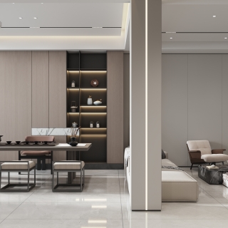 新中式客厅茶桌