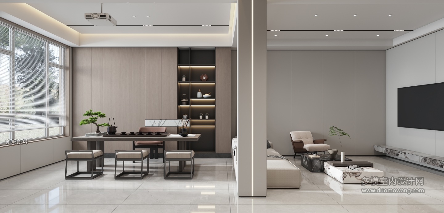 新中式客厅茶桌