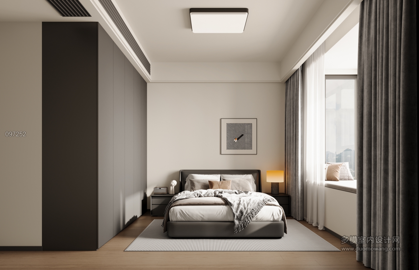 意式极简男孩房