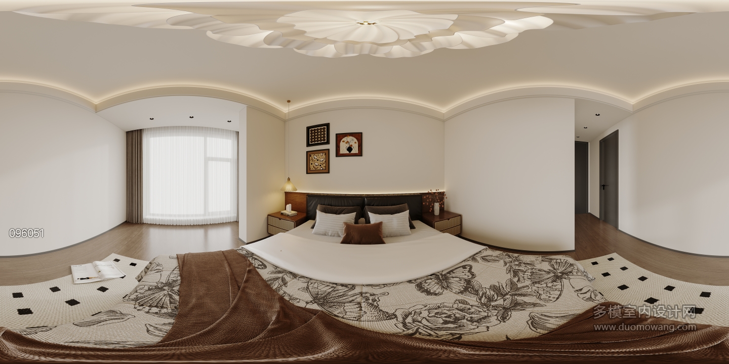 现代中古主卧全景