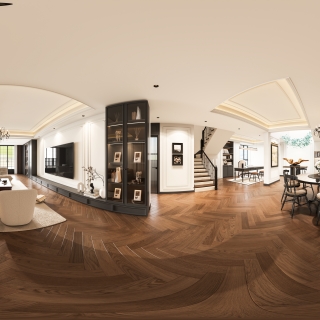 法式客餐厅全景