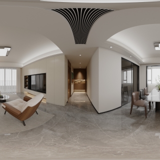 现代客餐厅全景