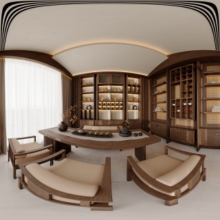 新中式茶室360
