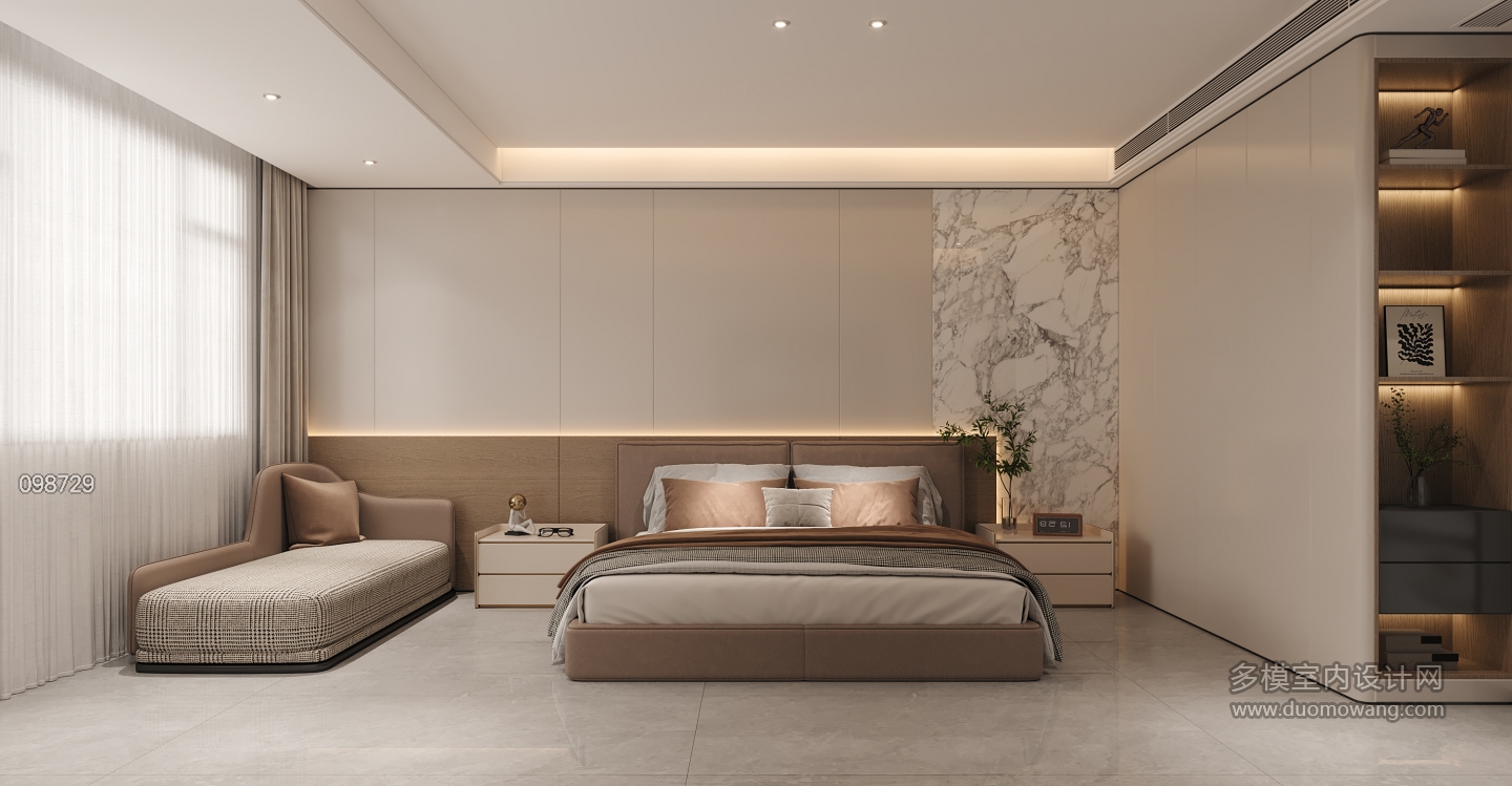 四楼主卧床头背景